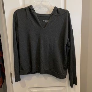 Beyond Yoga Charcoal Hoodie